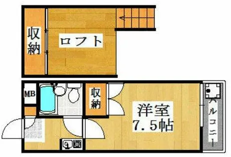 ラピート西明石【101号室】の間取り