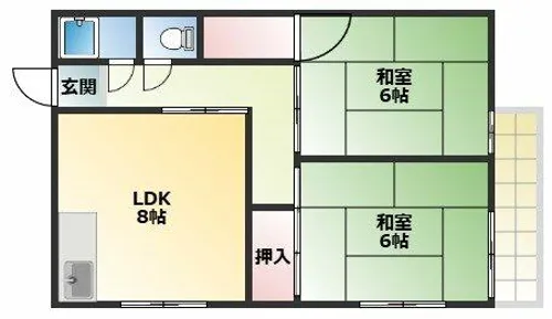明神マンション1号【401号室】の間取り