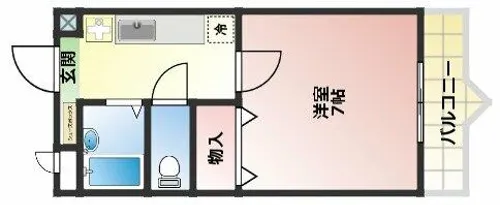 エクセーラUQ【2階】の間取り