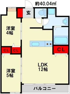 福岡県北九州市八幡東区祝町2丁目【マンション】の間取り