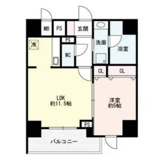 Flair丸の内【1001号室】の間取り