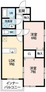 ラーラYS C【101号室】の間取り