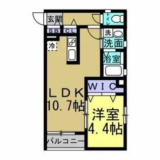 KILIGAOKA【205号室】の間取り