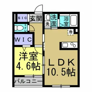 KILIGAOKA【103号室】の間取り