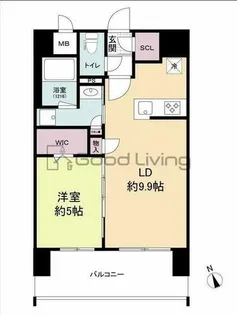 ブランシエスタ千早RJR【12階】の間取り