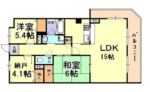 アーバネックス芦屋業平【8階】の間取り