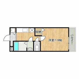 フィオーレ市場東【1階】の間取り