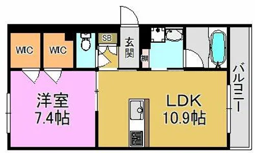 シャーメゾン Leaf【1階】の間取り