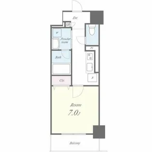 DIAMOND MOON【11階】の間取り