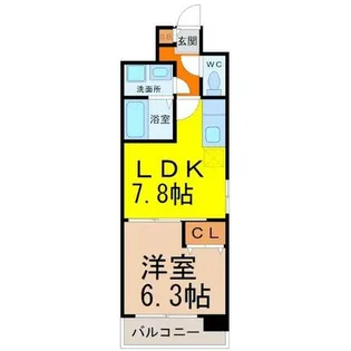 サンシアルザ上前津【7階】の間取り