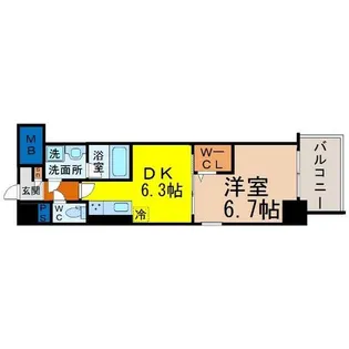 ルナクレシエンテ【6階】の間取り