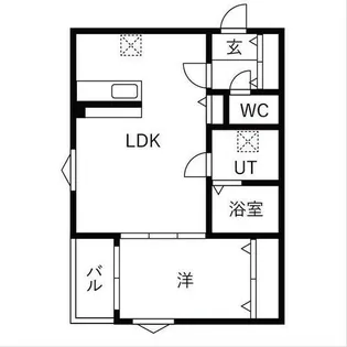 BC生駒A【1階】の間取り