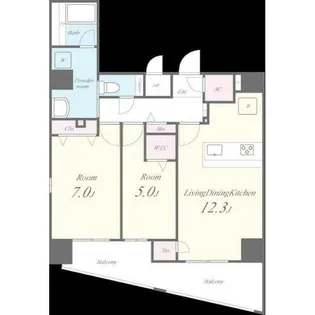 セイワパレス森ノ宮中央【8階】の間取り