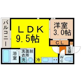 Grandtic Etincelle(グランティックエタンセル)【1階】の間取り