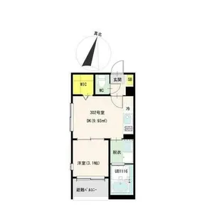 ハーモニーテラスひかり【3階】の間取り