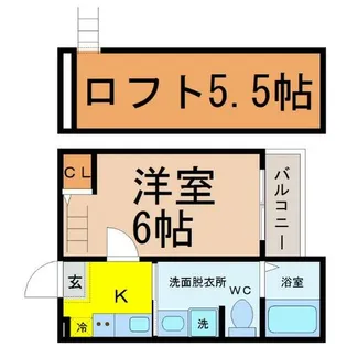 愛知県名古屋市中村区太閤1丁目【アパート】の間取り