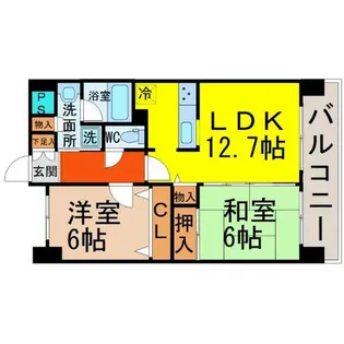愛知県名古屋市中川区山王1丁目【マンション】の間取り
