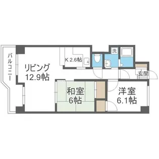 ビラ・サンライト第1【4階】の間取り