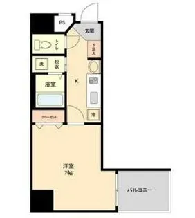 レジデンス名古屋千代田【7階】の間取り