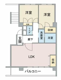クレール延珠 北棟【3階】の間取り
