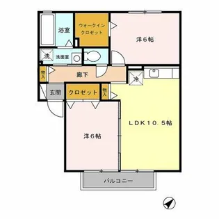 サンウィルモア【2階】の間取り
