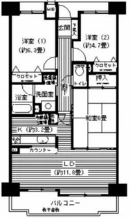 グランドメゾン江戸堀【9階】の間取り