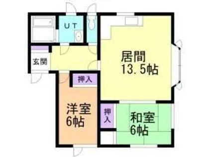 エムブレム美香保【2階】の間取り