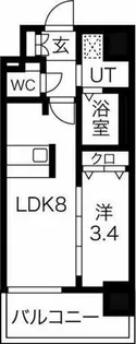 ディアレイシャス尾頭橋【6階】の間取り