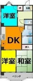 エクセレントライフ清水【5階】の間取り