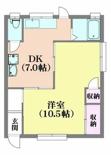 西山町V.V EST館【1階】の間取り