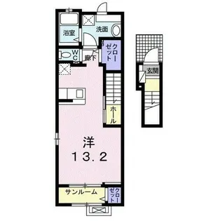 コンバーレ アイヅマⅢ【2階】の間取り