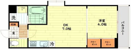プライマル南森町【5階】の間取り