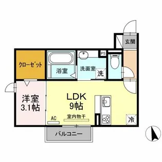 歩夢 Ⅱ【2階】の間取り