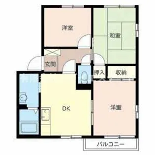 三木市平田(JAファミールハイツ)【201号室】の間取り