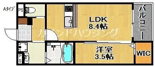 グランディオーソ御崎【2階】の間取り