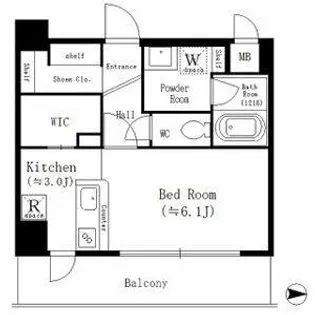 ルーエ金山【4階】の間取り