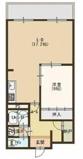 ハイツ柳井【3階】の間取り
