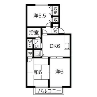 シャルマンイワイ【1階】の間取り