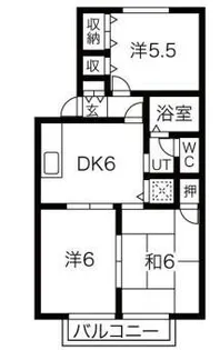 シャルマンイワイ【2階】の間取り