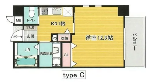 ライフタウンⅢ【4階】の間取り