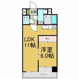 アーク上前津ビル【6階】の間取り