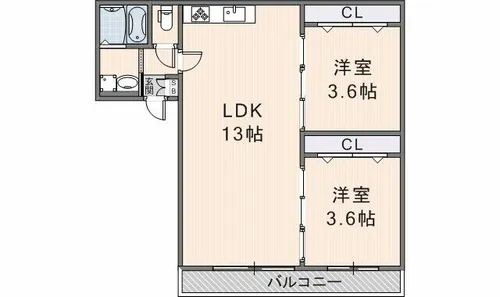 Avantio Clair【203号室】の間取り