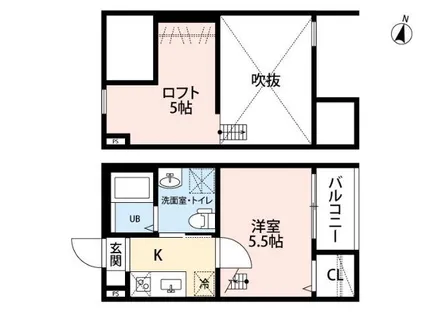 アソシエⅢ【1階】の間取り