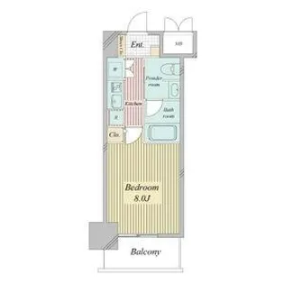 レジディア高岳【5階】の間取り