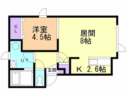 レジデンス寿B棟【202号室】の間取り