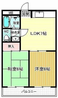 ファミティ弐番館【4階】の間取り