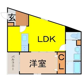 the GARDEN 金山【1階】の間取り