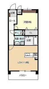 ホームクラルス【103号室】の間取り