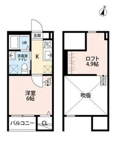 Clover(クローバー)【1階】の間取り
