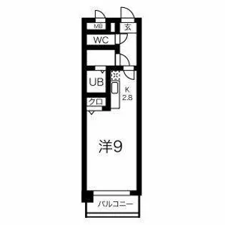 和宏ハイツ【202号室】の間取り